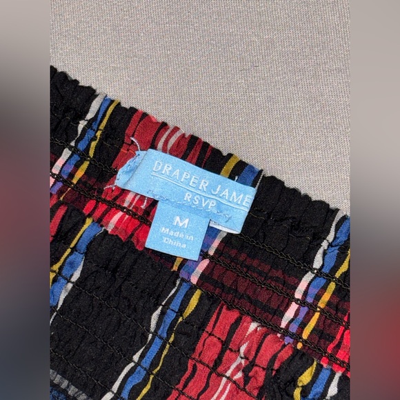 Draper James tartan plaid smocked top preppy southern classic chic holiday party - Picture 3 of 3